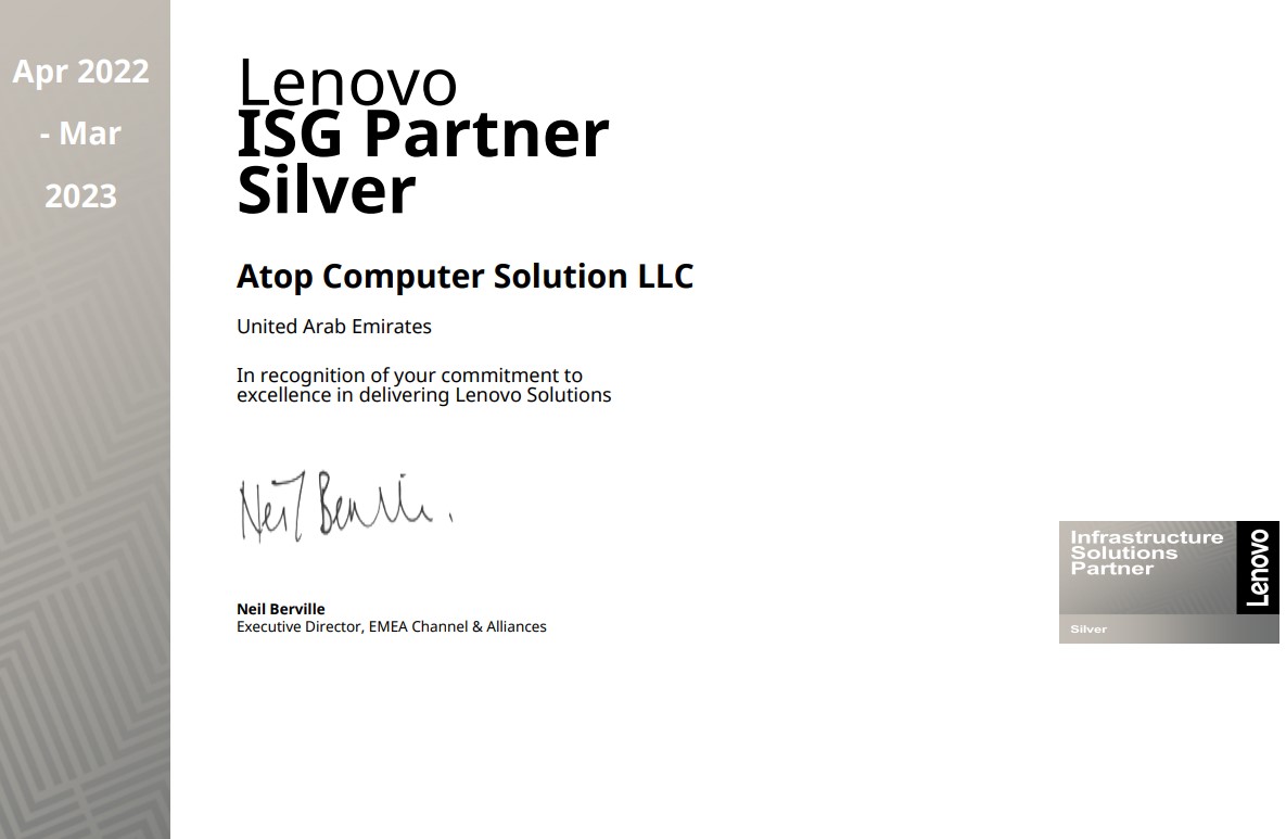 Lenovo Silver Partner